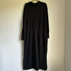 Old Navy Waist-Defined Rib-Knit Turtleneck Long Sleeve Dress for Women